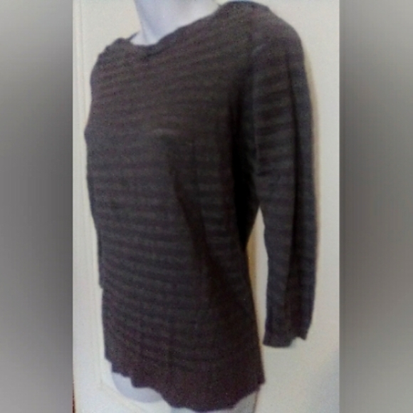 🌺BUNDLE ONLY🌺LOFT ANN TAYLOR GRAY LONG SLEEVE SHIRT - Picture 2 of 6